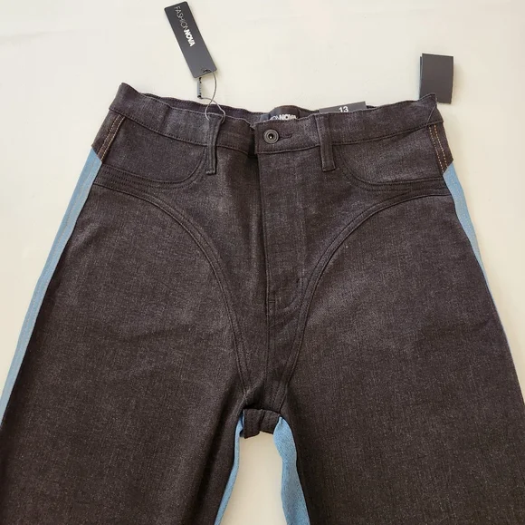 Stylish Blue and Black Women's Jeans - Picture 8 of 16